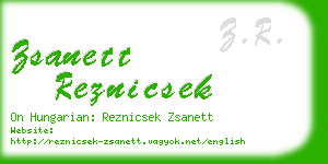 zsanett reznicsek business card